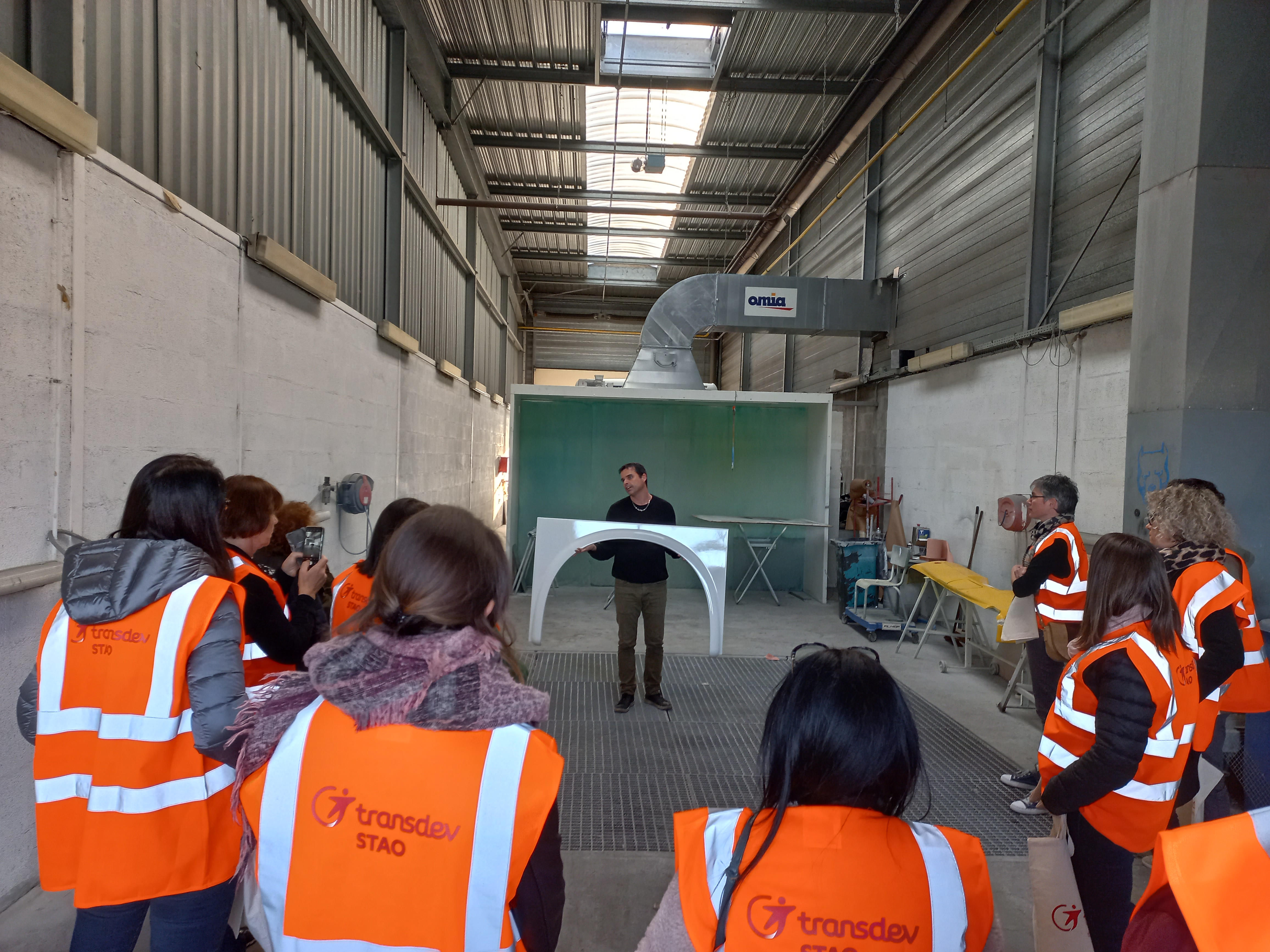 Visite de l'atelier avec les conseillers Pole Emploi