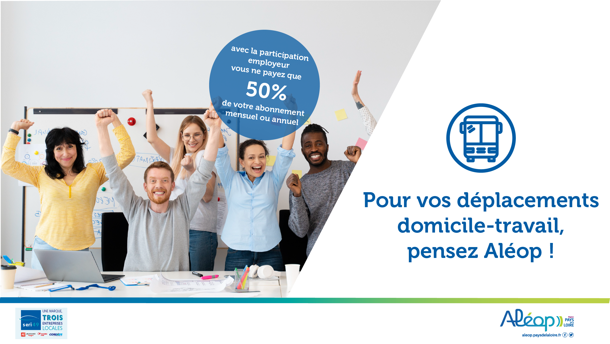 Pensez Aléop pour vos déplacements domicile-travail !