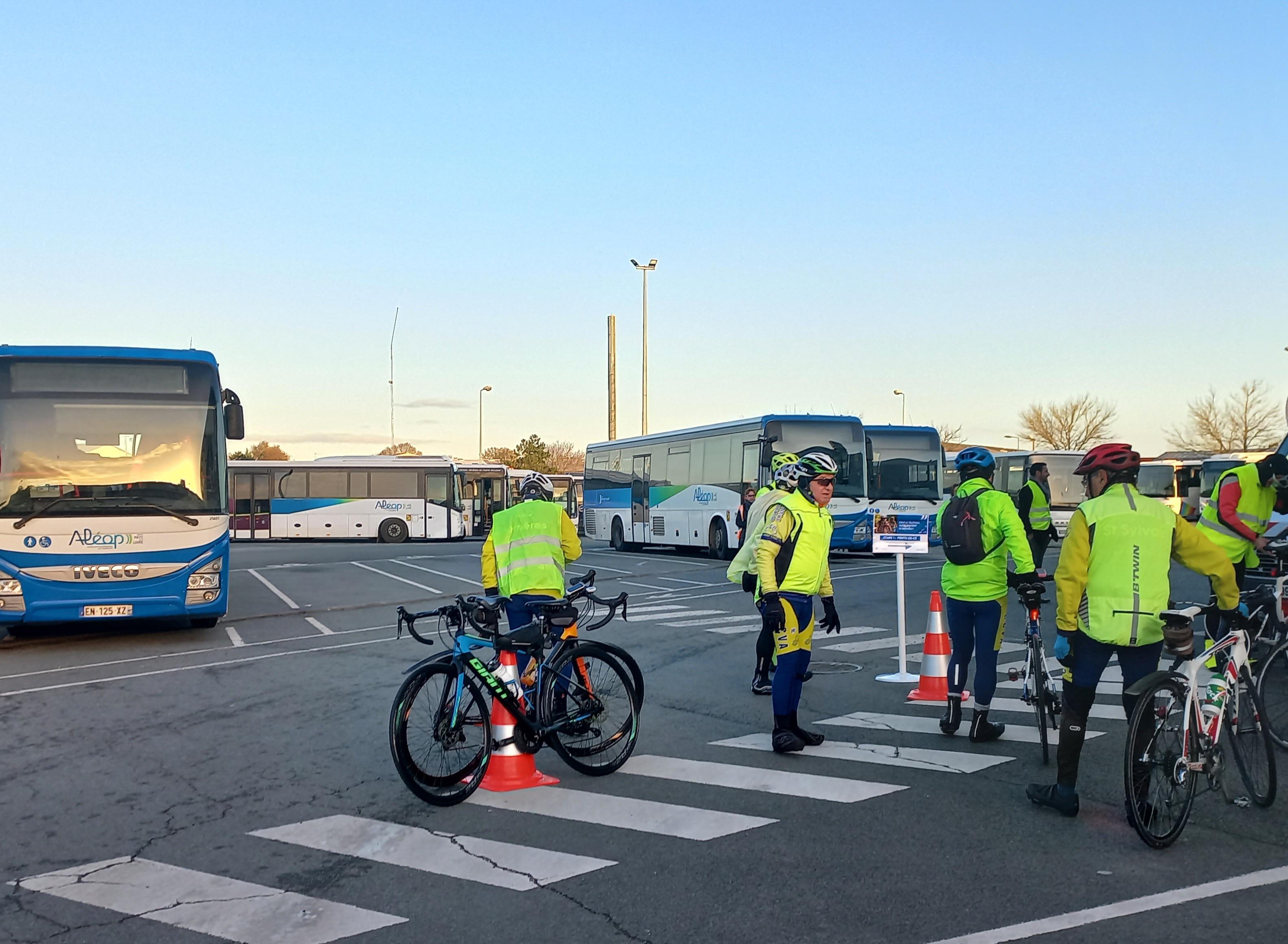 Défi vélo étape des Ponts-de-Cé chez Transdev