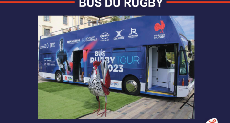 Bus Rugby Tour 2023 - village étape à Segré